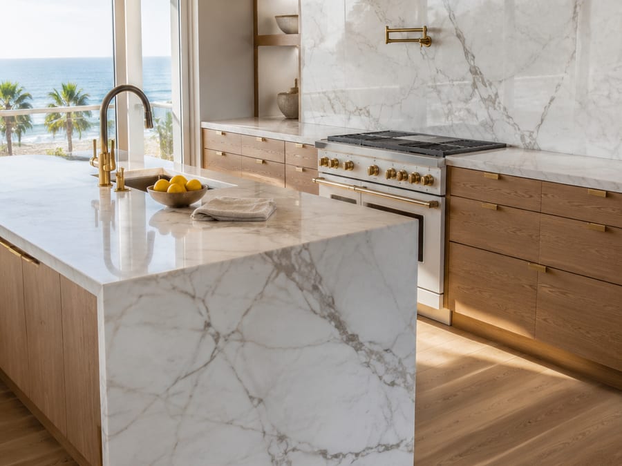 Clean kitchen with polished counters in a Merritt Island home